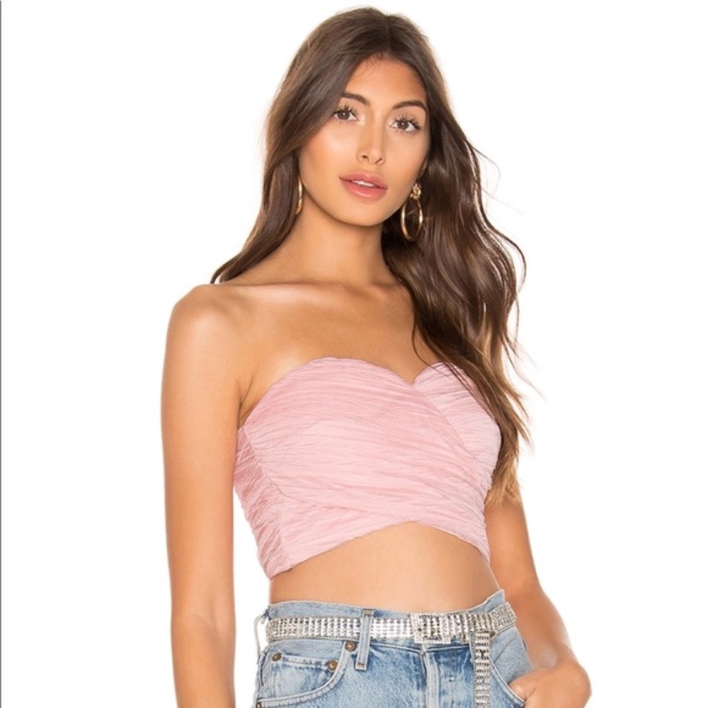 Cindy Crop Tube Top in Pink